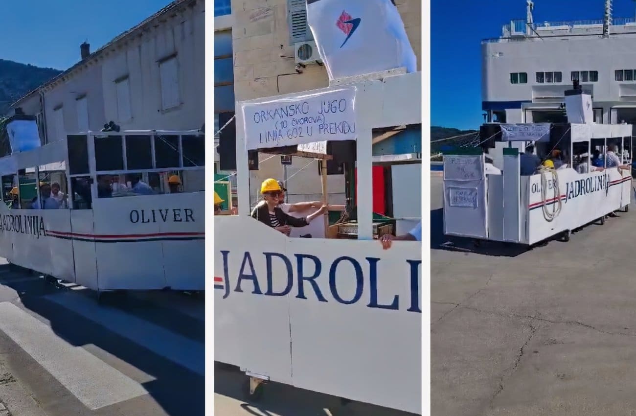 Na dalmatinskom otoku teška sprdnja na račun trajekta "Oliver". Pogledajte hit video