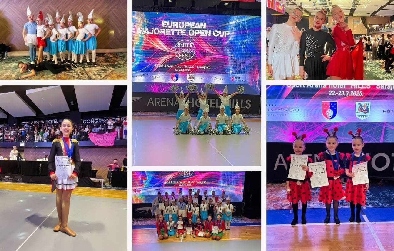 Splićanke oduševile Sarajevo. Festival je okupio 4.000 plesača iz 11 zemalja. Evo što su osvojile Mažoretkinje Grada Splita
