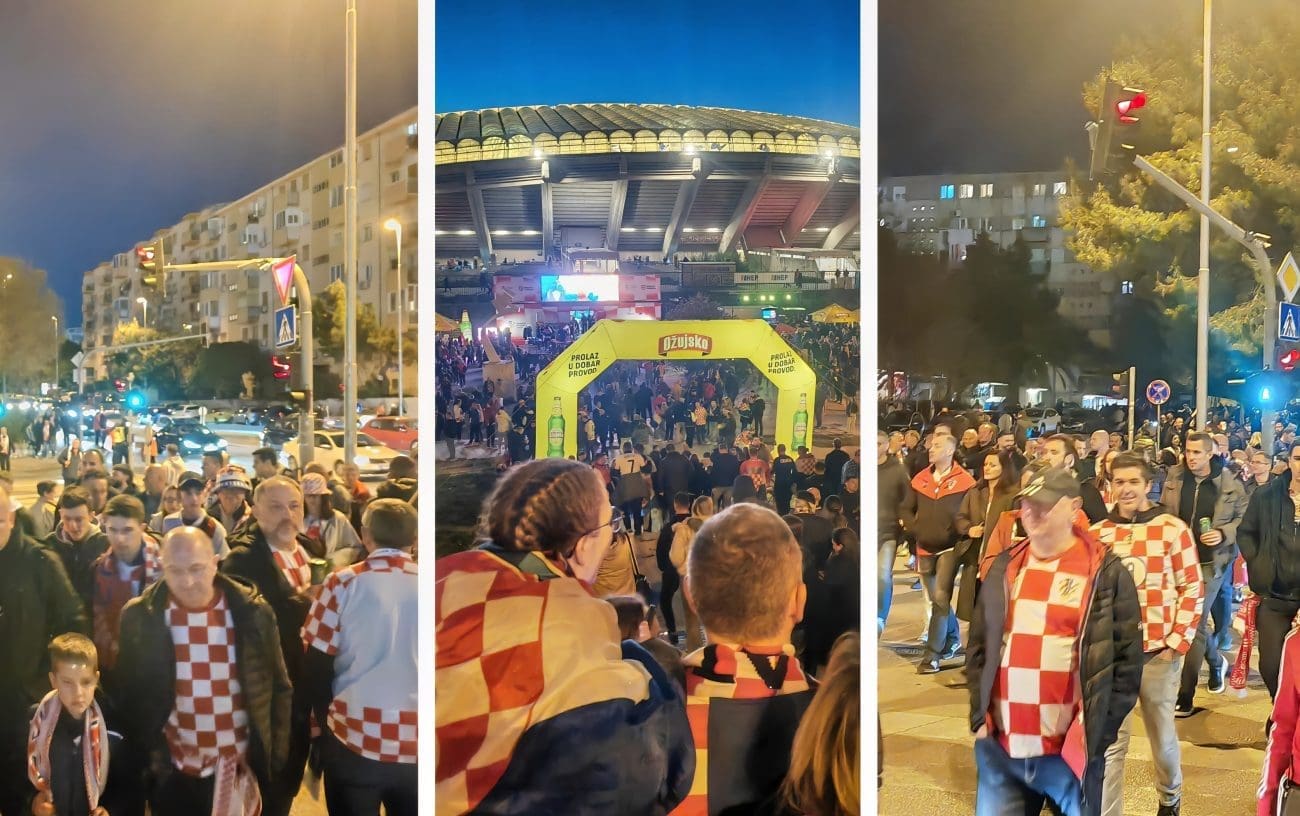 Ovo je prizor ispred Poljuda