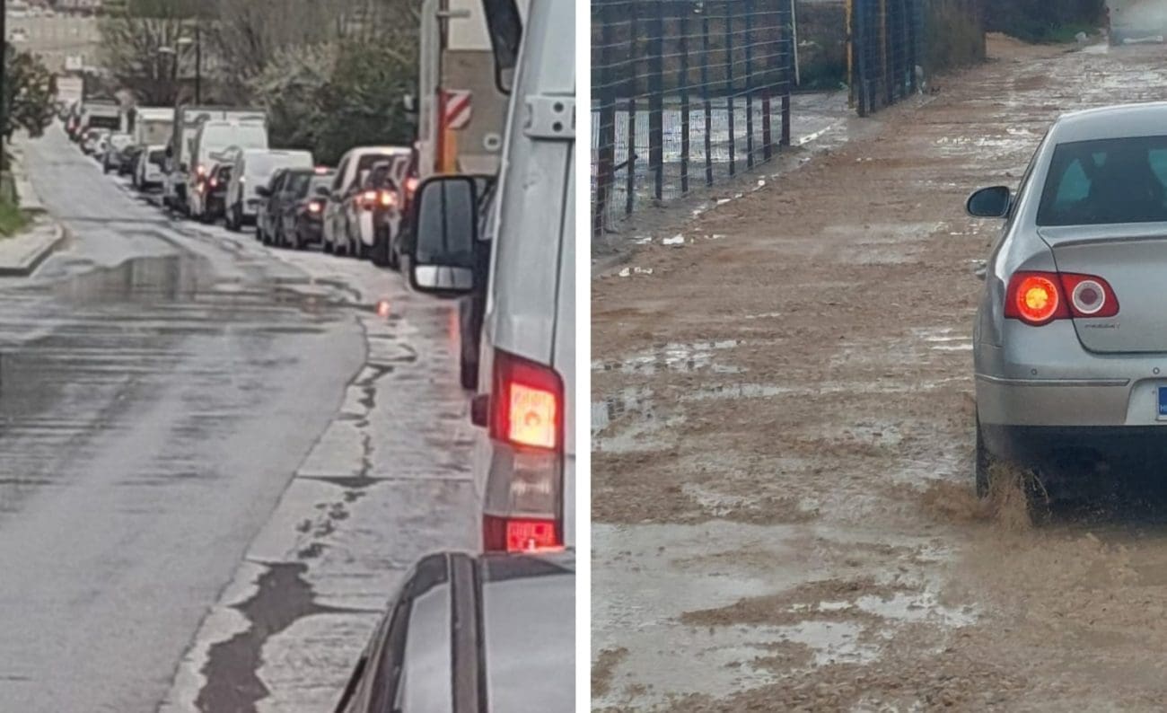 Ajme meni! Teška muka i katastrofa za stanovnike istočnog dijela Splita: "Promet zapinje, lokve i rupe su posvuda, sve je usko i nepregledno"