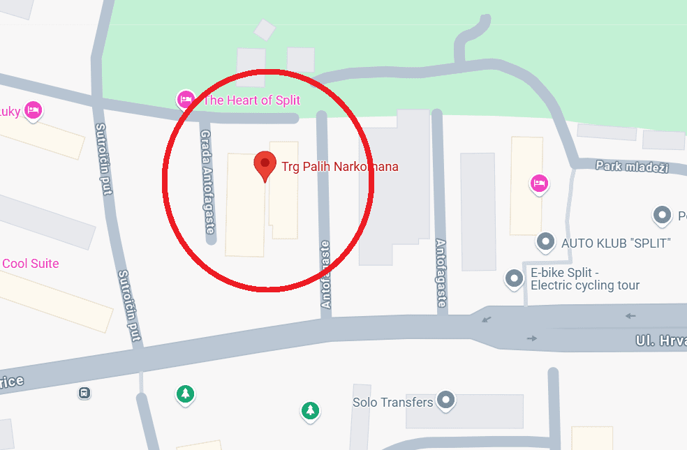 Jeste li znali? U Splitu postoji "Trg palih narkomana"