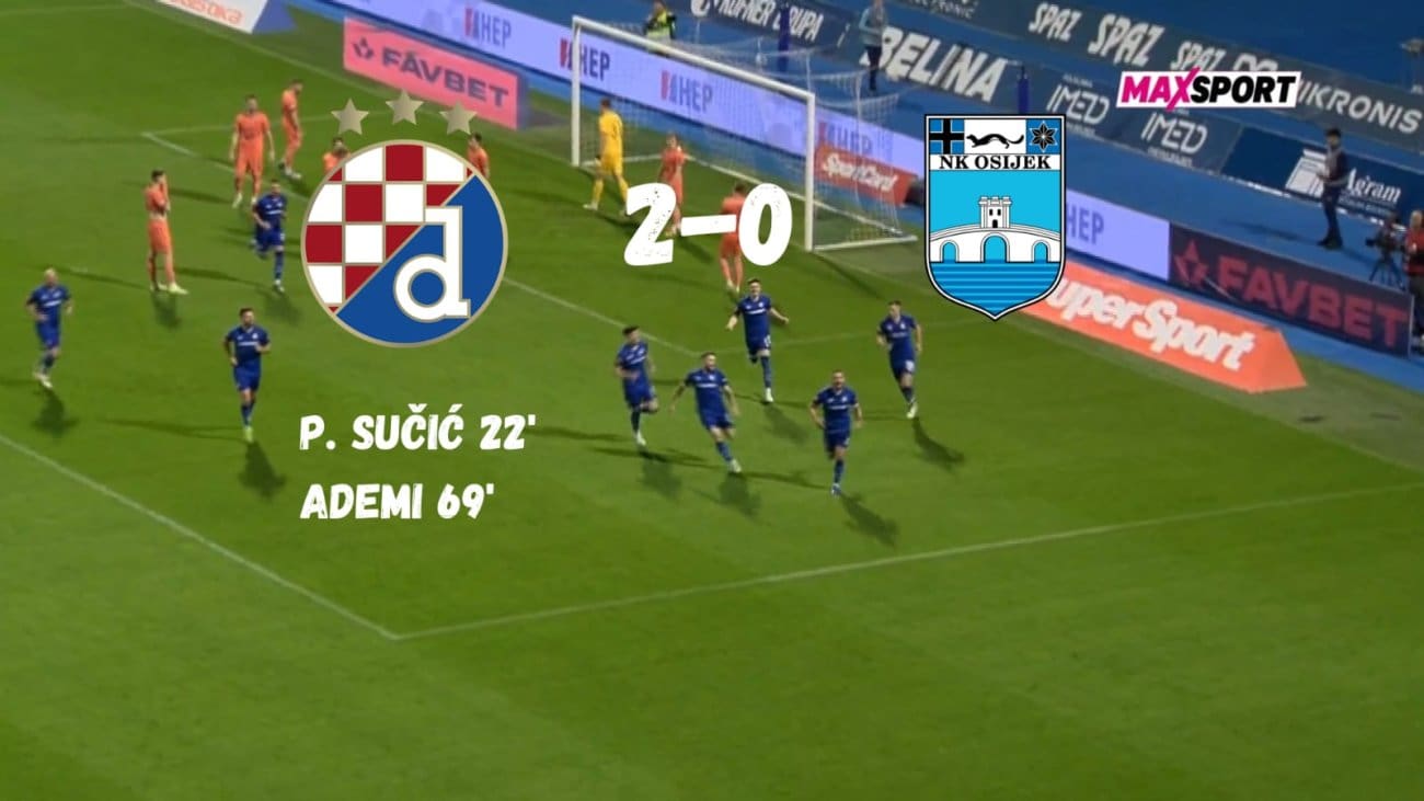 DINAMO - OSIJEK 2-0: Modri porazili Osijek na Maksimiru