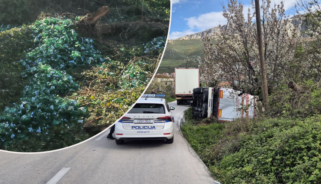 Jutro nakon nesreće: Ovako izgleda mjesto na istoku Splita na kojem se prevrnuo šleper