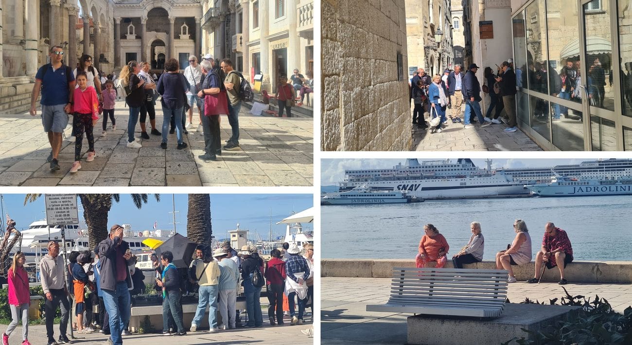 SPLIT POD OPSADOM TURISTA Sa svih strana čuje se talijanski, njemački, francuski...