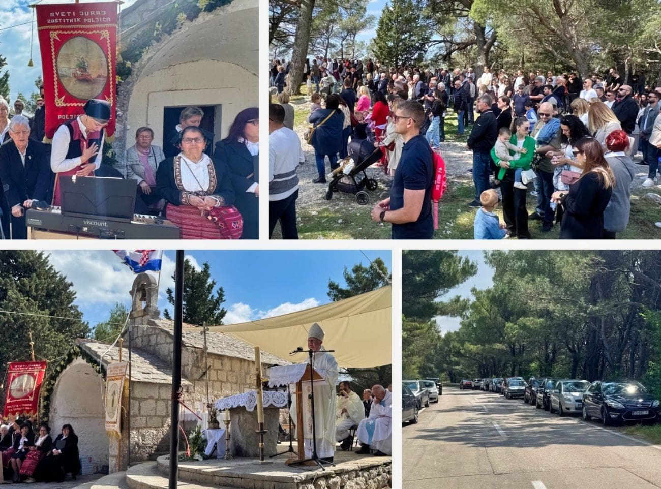 Ogroman broj Poljičana u sunčanu nedjelju pohodio Gradac, stigao i nadbiskup. Stvarale su kilometarske kolone