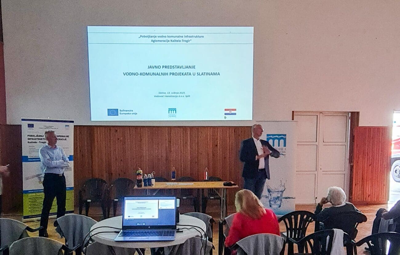 Mještanima Slatina predstavljeni vodno-komunalni projekti koje provodi Vodovod i kanalizacija Split