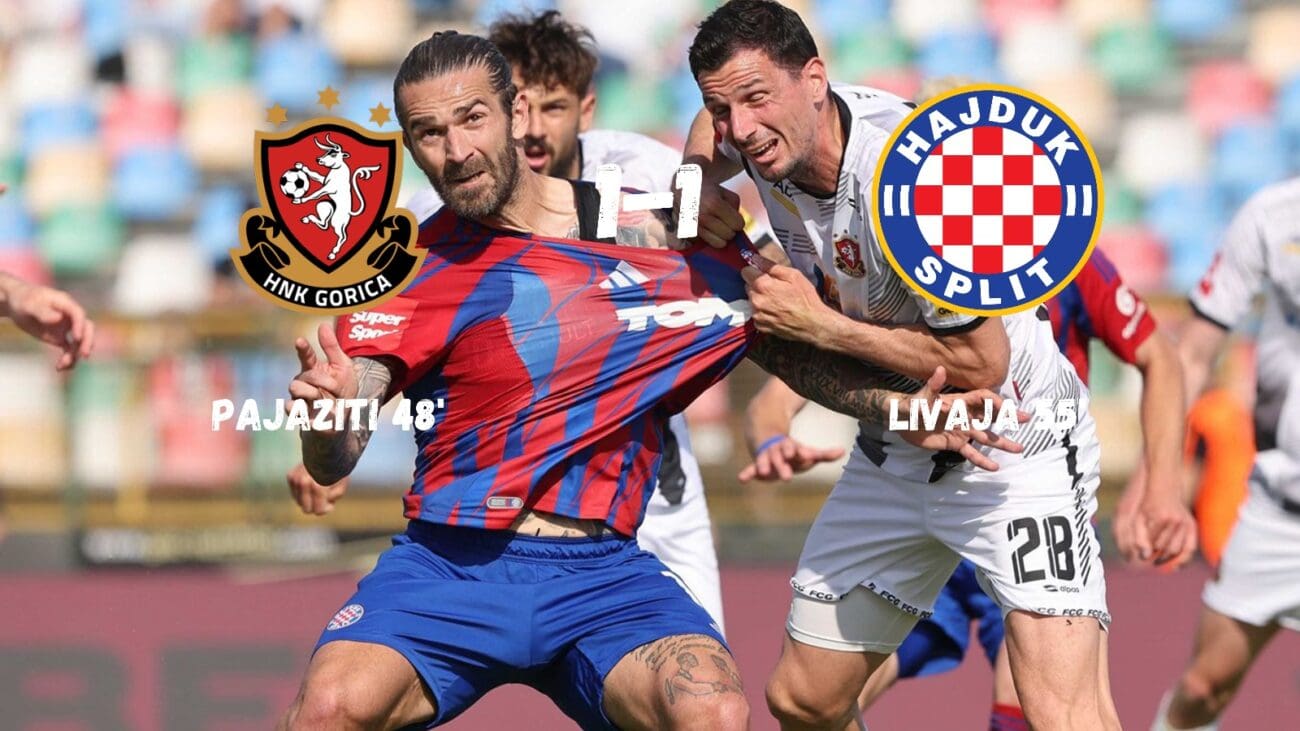 GORICA – HAJDUK 1-1: Splićanima samo volja i sreća mogu pomoći do kraja prvenstva, prosuli još dva boda