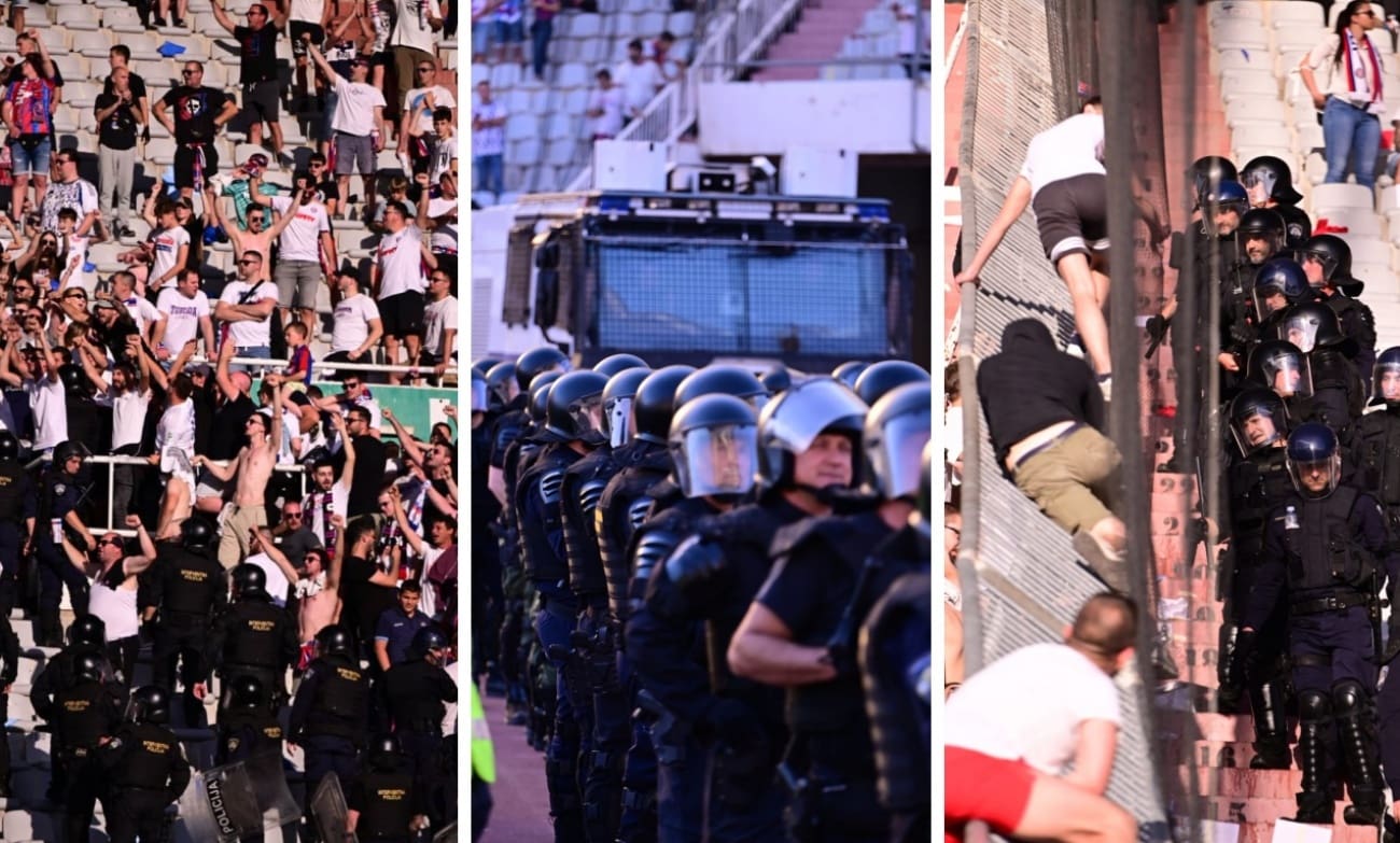 FOTO Pogledajte slike navijačkih nereda nakon utakmice