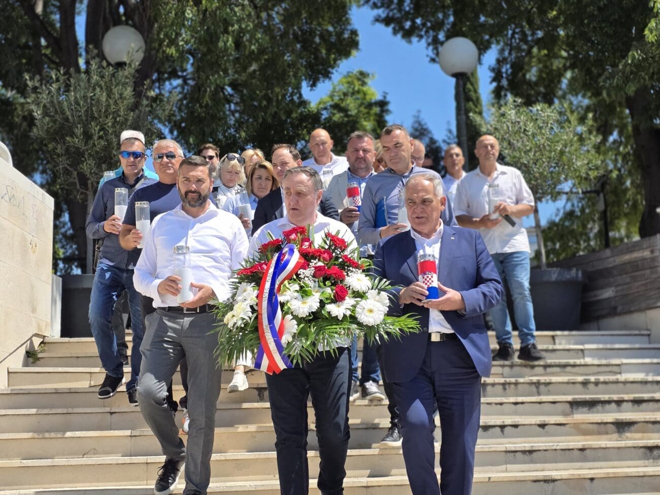 FOTOGALERIJA Počast prvom hrvatskom predsjedniku: HDZ obilježio obljetnicu rođenja dr. Tuđmana u Splitu