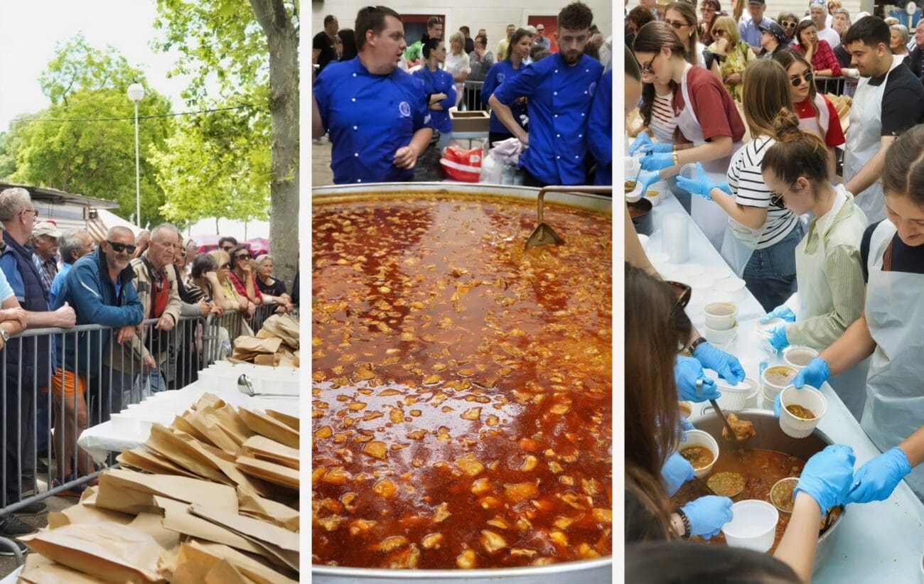 FOTO I VIDEO Splitski Pazar preplavili građani: Tradicionalna janjetina s bižima oduševila tisuće za Svetog Dujma
