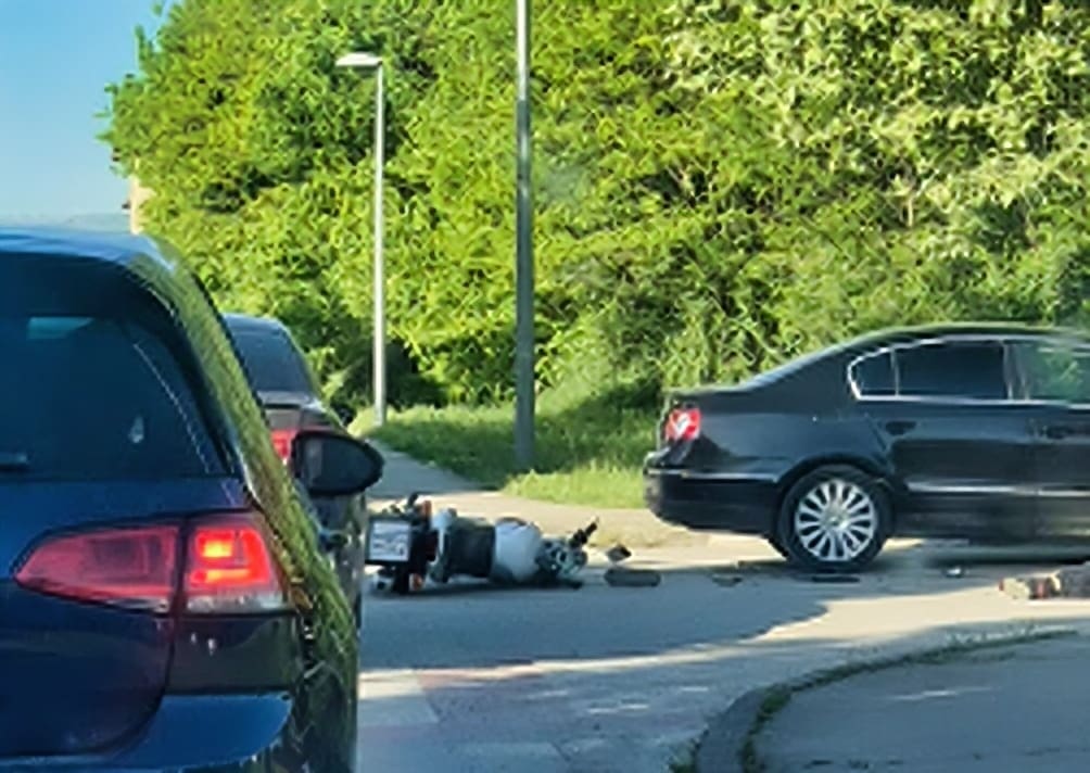 Nesreća kod Sinja. Oboren motociklist, prometuje se otežano!