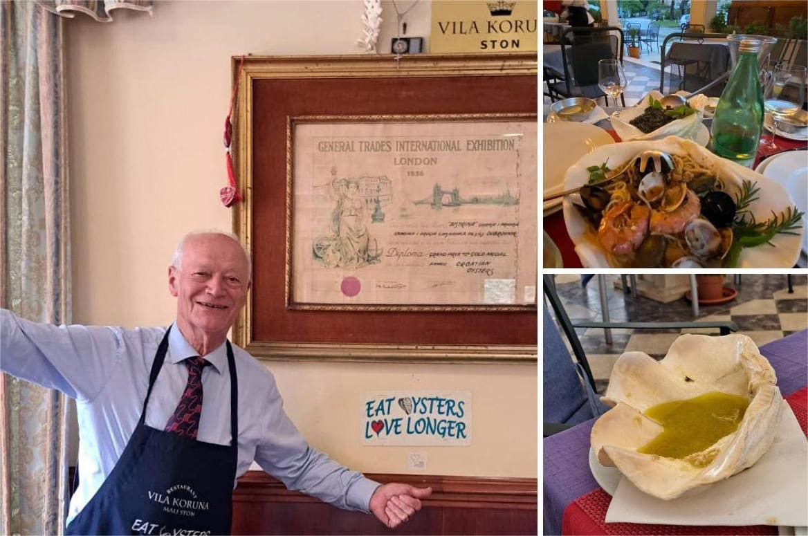 Ovo je najbolja delicija koju morate srkati, gutati ili gristi. Poslužuje se na ledu, a mi smo posjetili poznatog ugostitelja i pelješkog zeta: "Nema do domaćeg gosta"