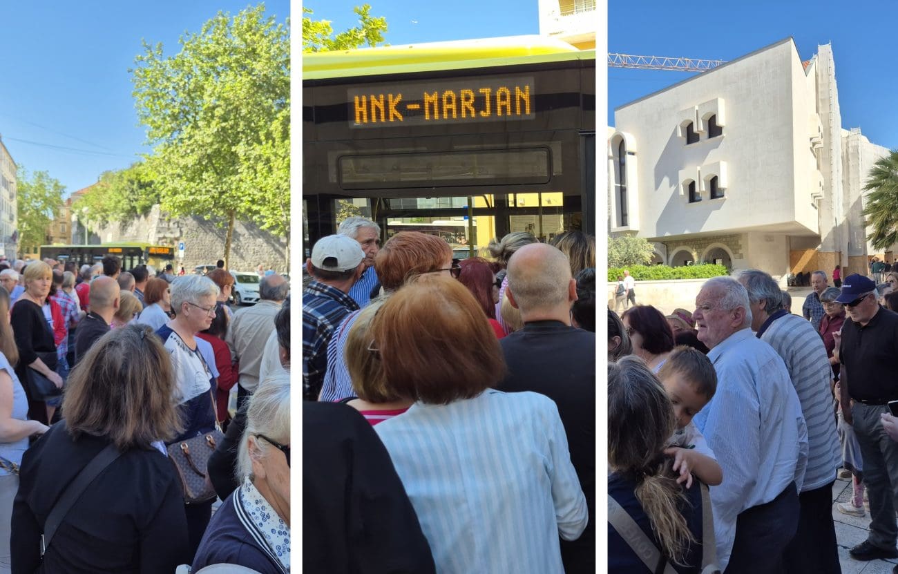 AUTOBUSI S PRIME PUCAJU PO ŠAVOVIMA Svi Splićani žele na Marjan, evo kakve su gužve