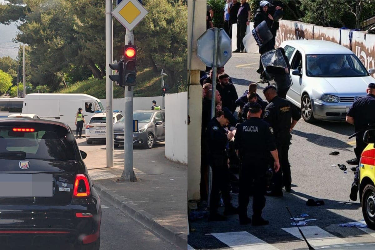 "Ne daju nikome tko nema osobnu s adresom na Pujankama ni ući ni izaći": Policija blokirala cestu nakon navijačkog sukoba