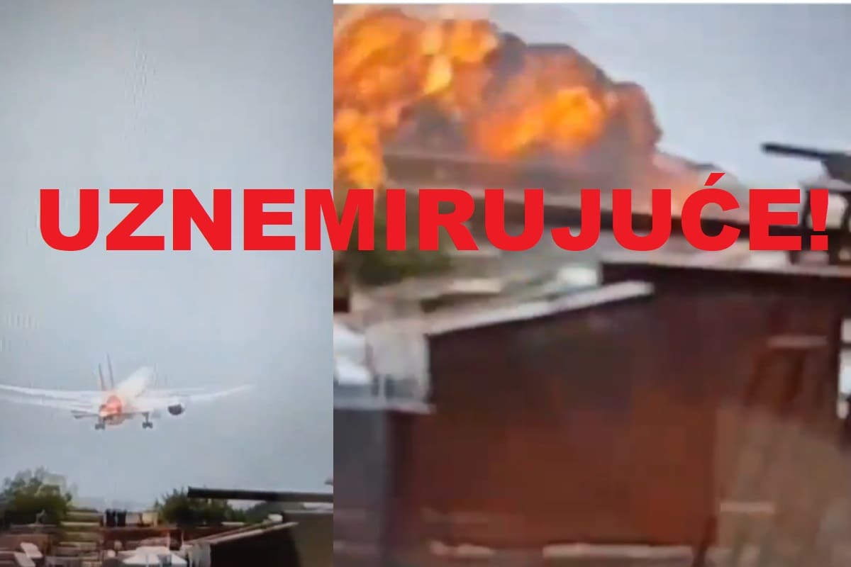 UZNEMIRUJUĆE Snimljen trenutak pada zrakoplova!