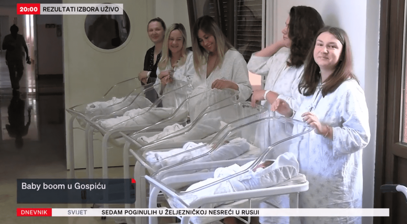 Baby boom u Gospiću: Rođeno šest beba u dva dana