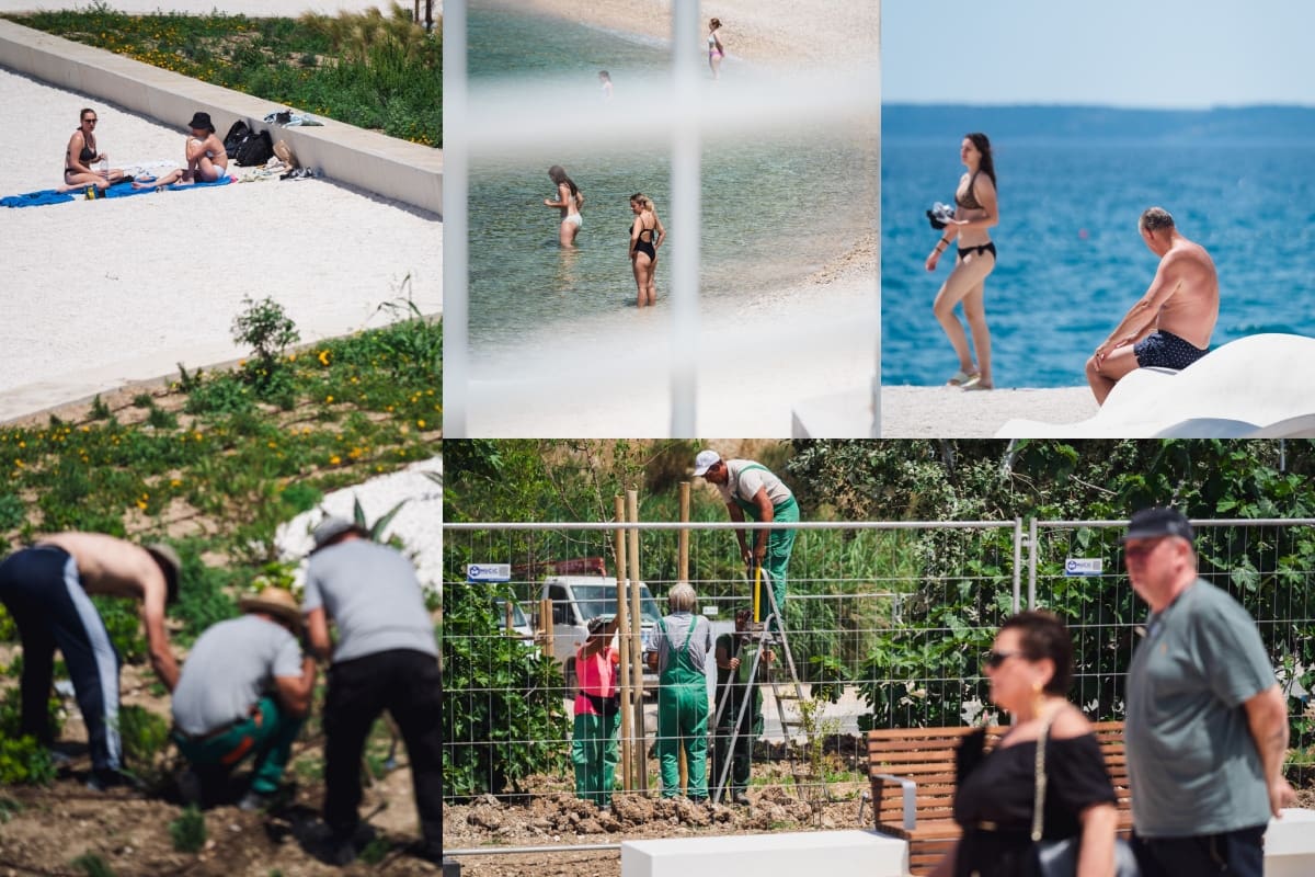 Dok jedni marljivo rade, drugi već uživaju: Jeste li se već okupali na 'novom' Žnjanu?
