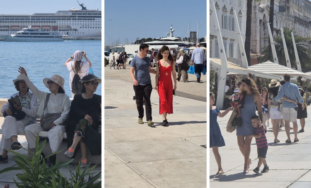 Stranci na svakom koraku i neizostavni kuferi: Evo kako je jutros na splitskoj Rivi