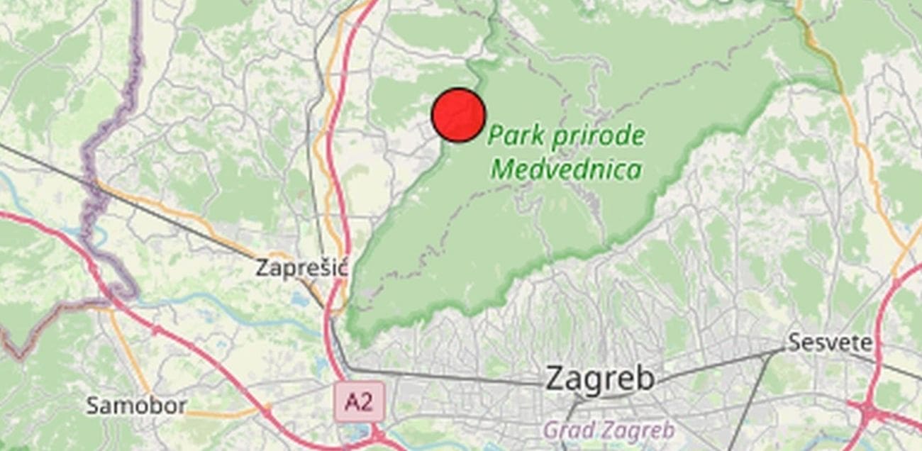 Slab potres jutros kod Zagreba