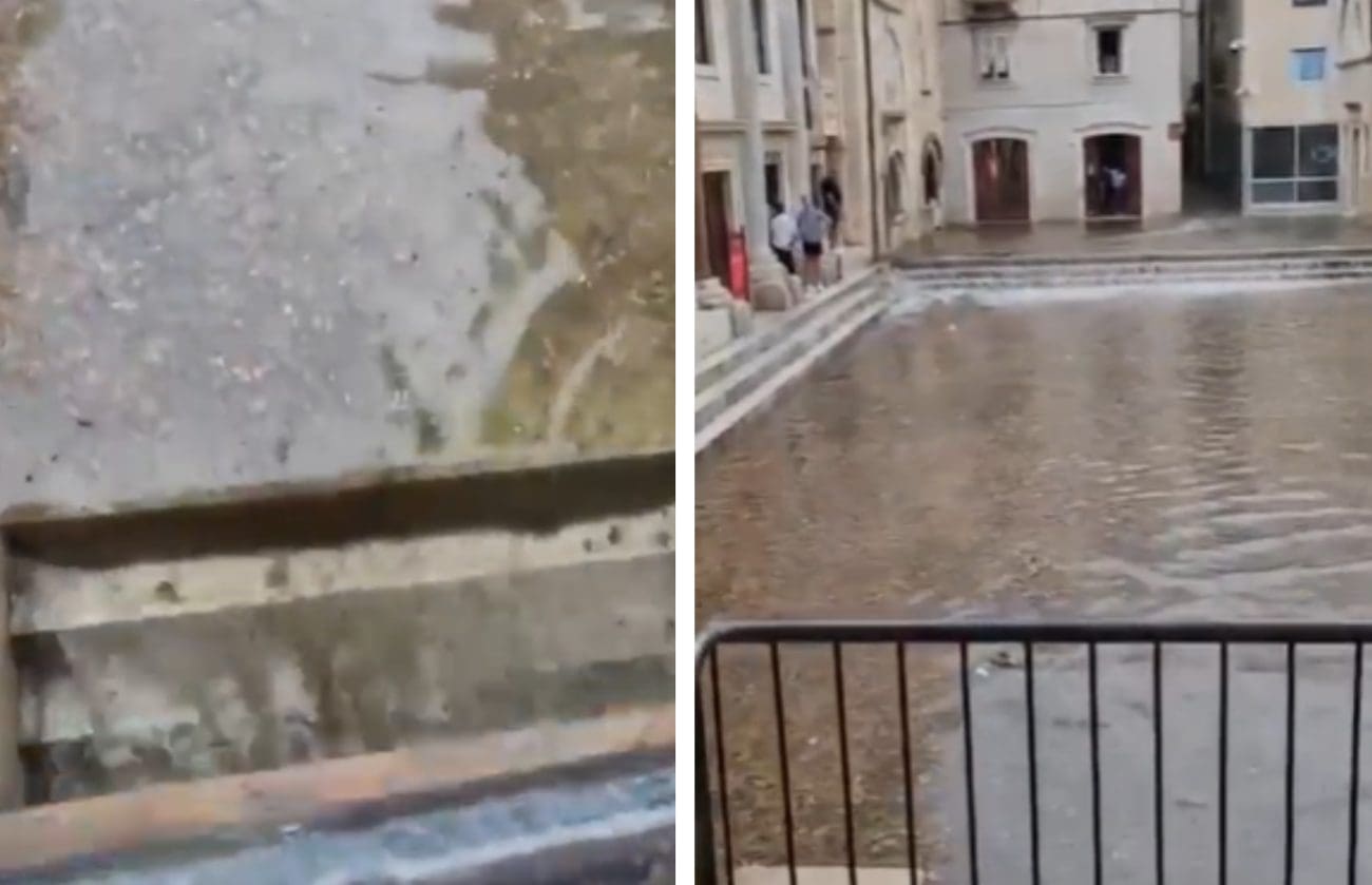 VIDEO Peristil je pod vodom!