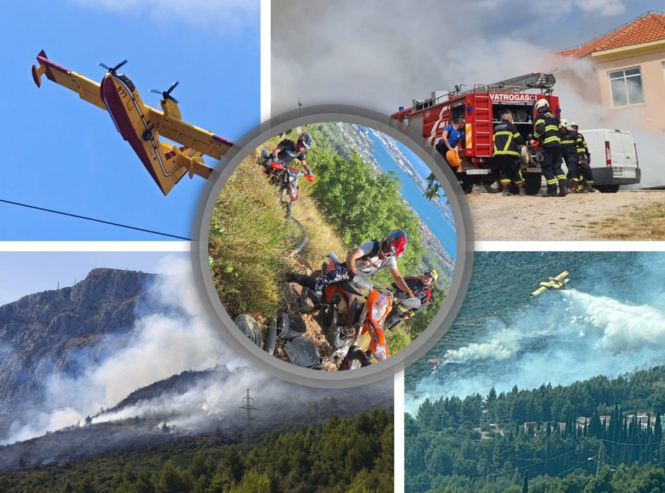 Što se dogodilo? Policija je utvrdila da privedeni muškarac nije izazvao veliki požar u Kaštelima: "Suprotno zabranama spaljivao je korov, ali..."