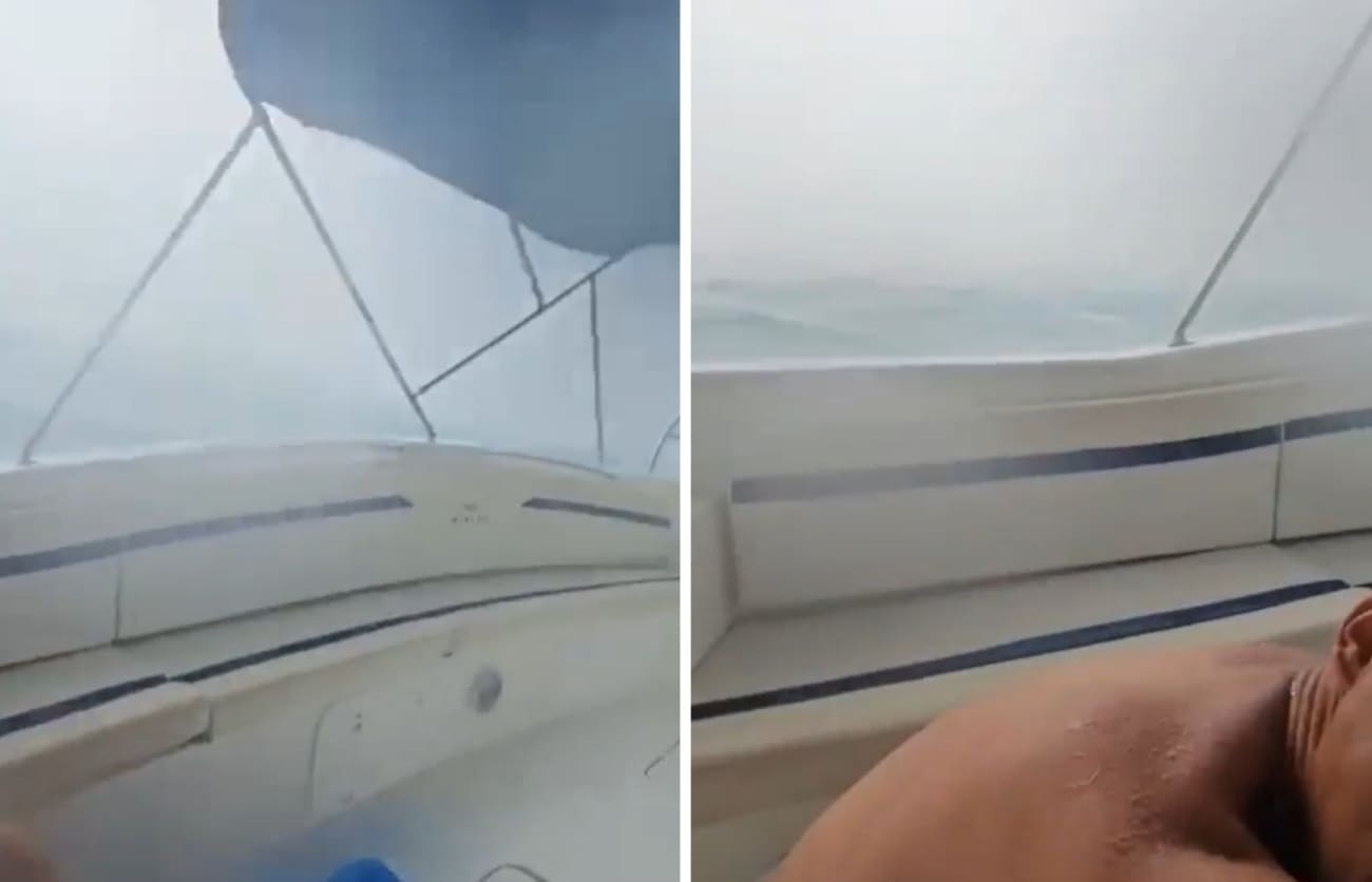 VIDEO Naš čitatelj se tijekom oluje našao na moru, snimka je jeziva