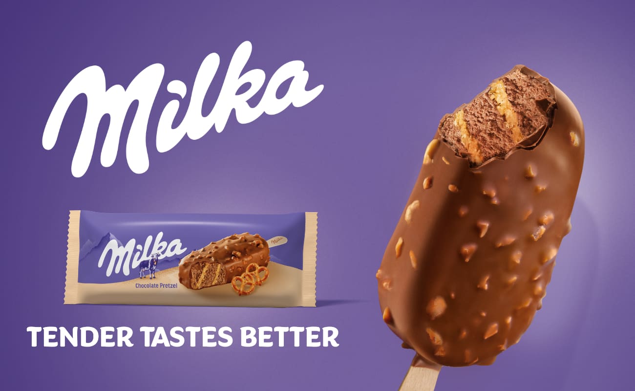 Milka sladoled s perecima – savršeni spoj slatkog i slanog
