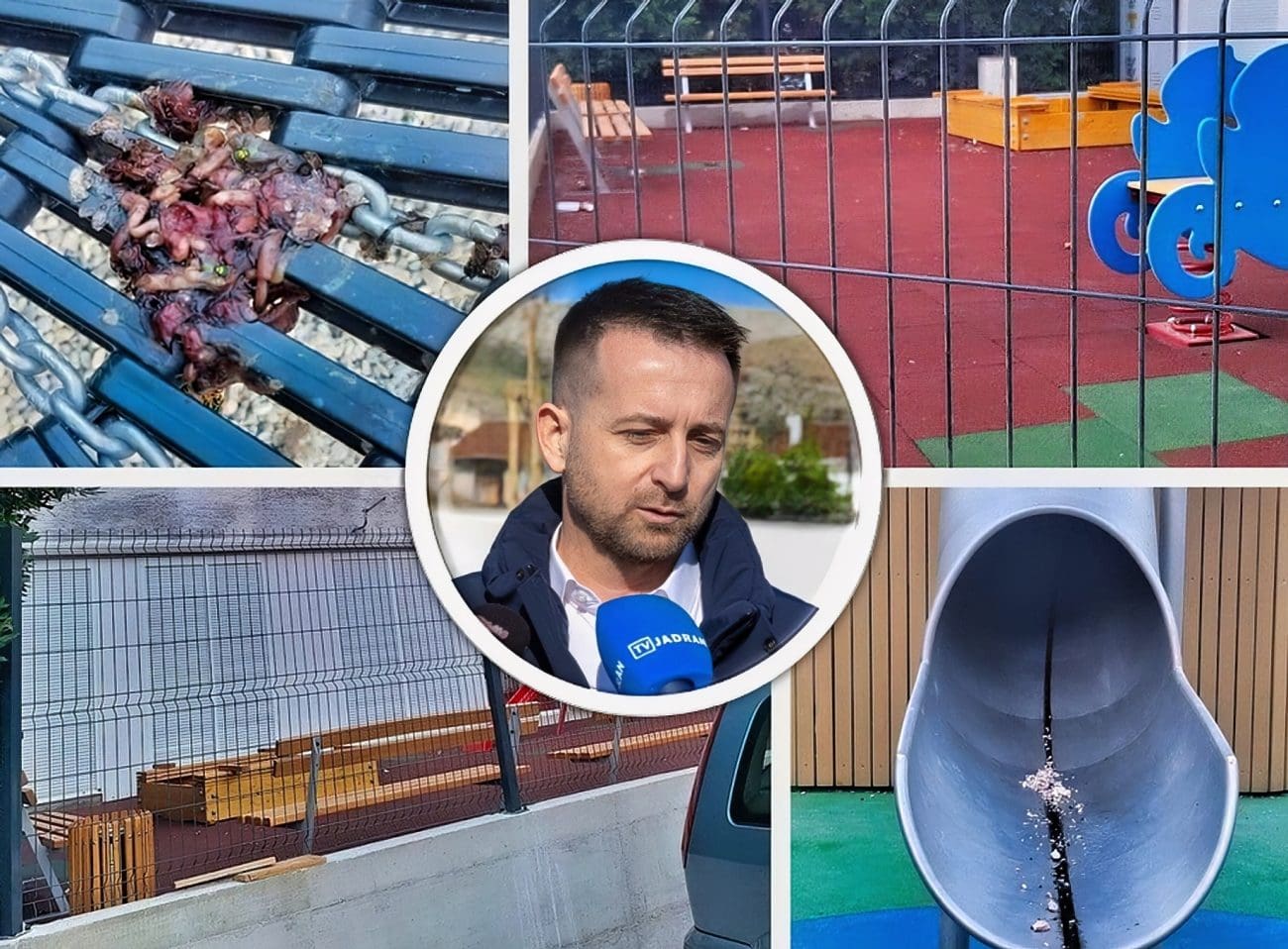 Nije za one slabijeg želuca. Pogledajte što je završilo na trogirskom igralištu. Gradonačelnik Bilić: "Mali dio naših sugrađana iz čiste obijesti uništava javnu imovinu"