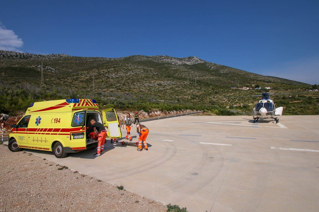 Hitni medicinski transport iz Orebića u Split, noćni letovi upitni zbog sigurnosti