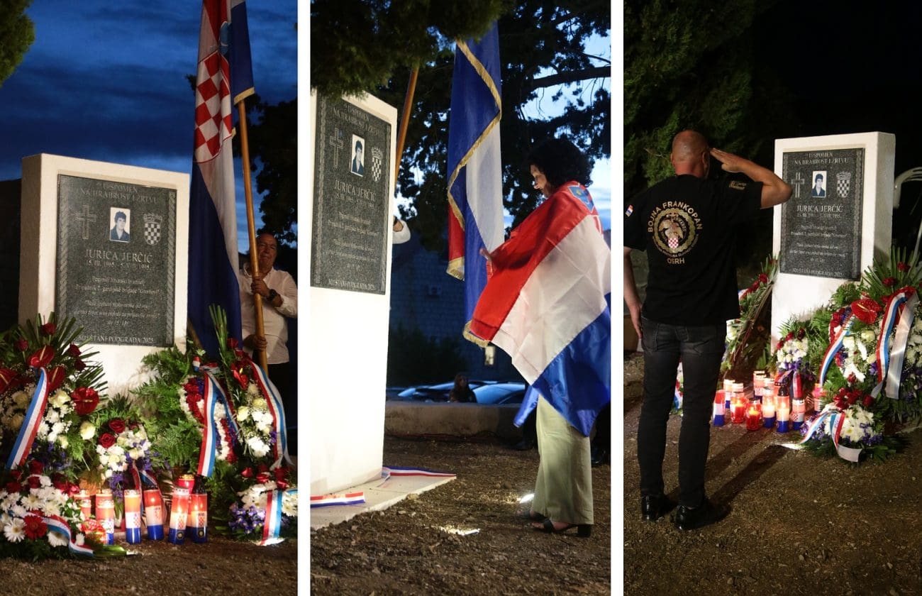 FOTOGALERIJA Sjećanje na branitelja Juricu Jerčića – otkrivena spomen-ploča u njegovu čast