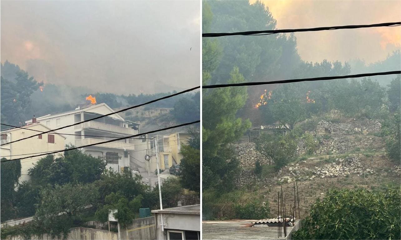 Vatra im je gorjela na svega nekoliko metara od kuća! Pogledajte dramatične prizore