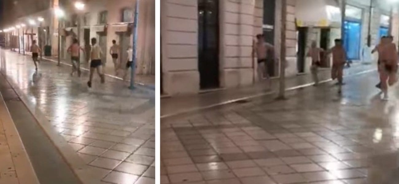 Noćna utrka u mudantama: Skupina mladića trčala polugola Marmontovom usred noći