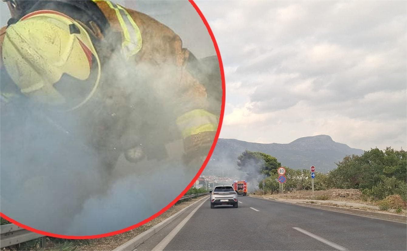 Doznajemo nove informacije o požaru u Kaštelima! Maretić: "Dojava je stigla u 16:20 sati, na teren su odmah izašla dva društva"