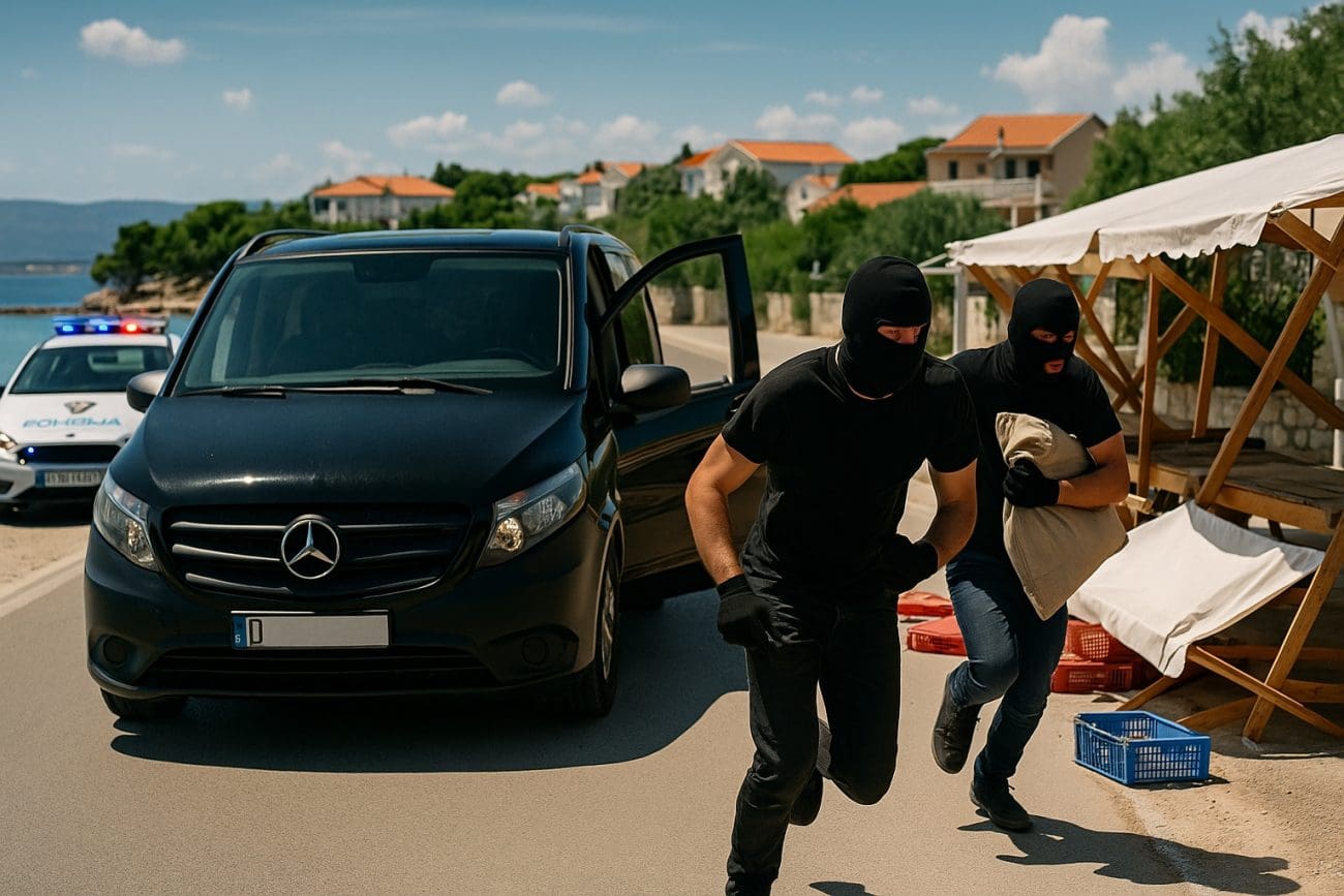 Filmska pljačka na dalmatinskom otoku: "Ljudi su bježali u panici, nestao pozamašan iznos"