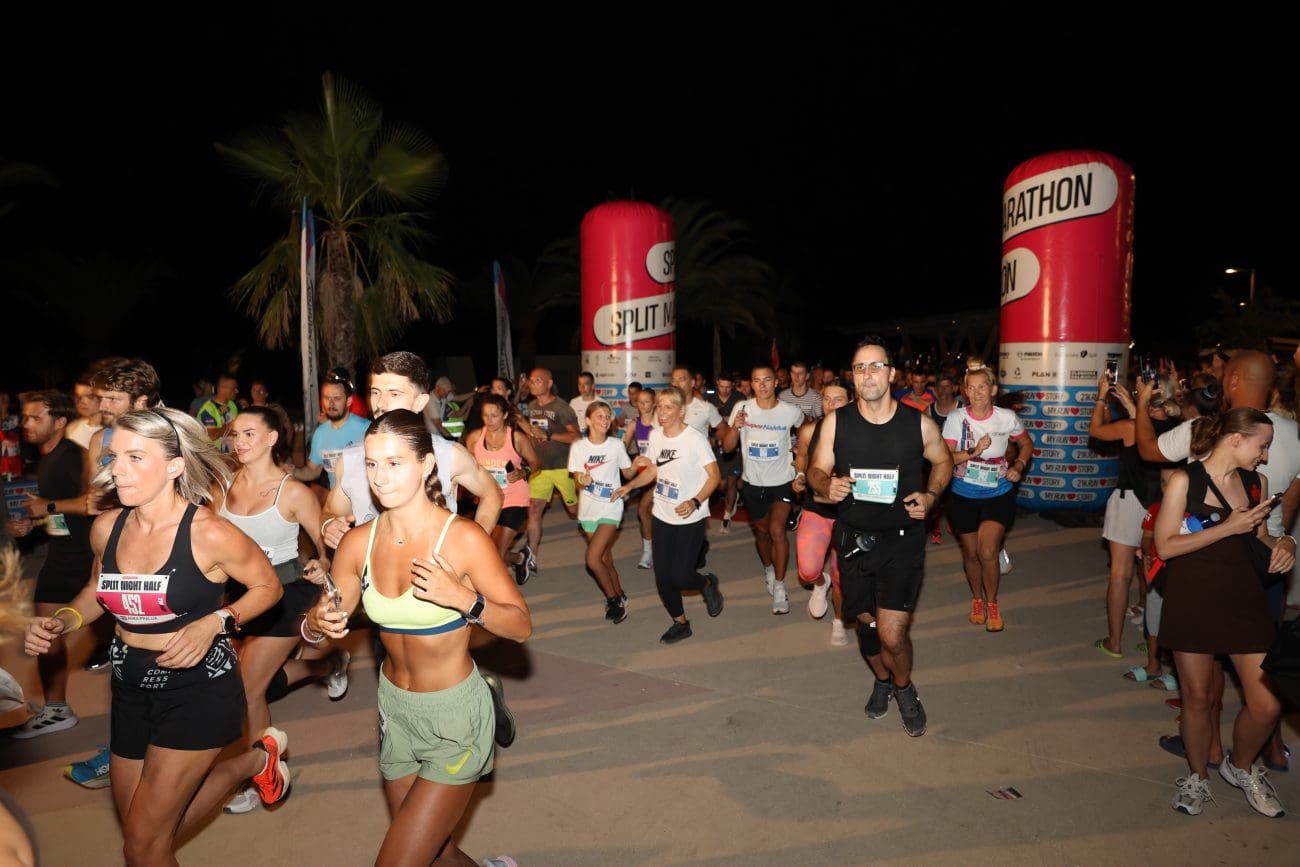 FOTO Split Night Half: Žnjan zasjao pod zvijezdama na prvom noćnom splitskom polumaratonu