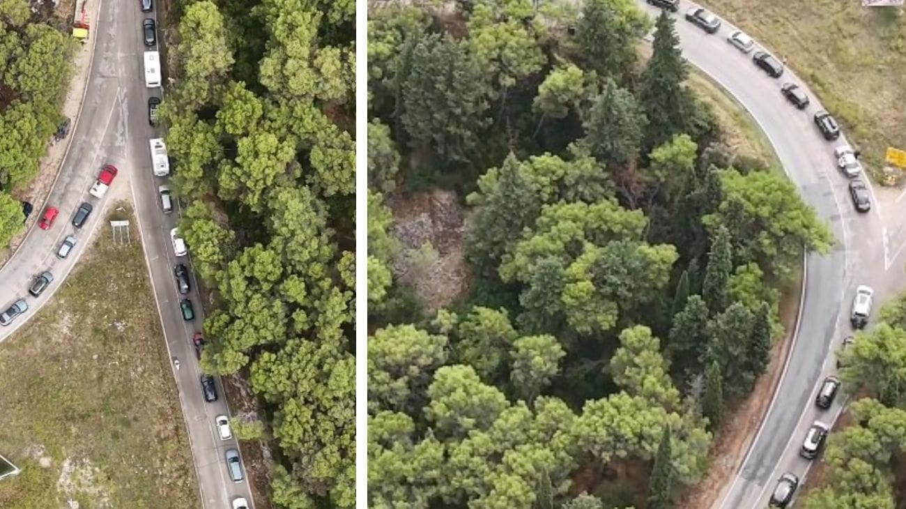 Kaos u Supetru: kilometarske kolone prema trajektu, putnici satima čekaju