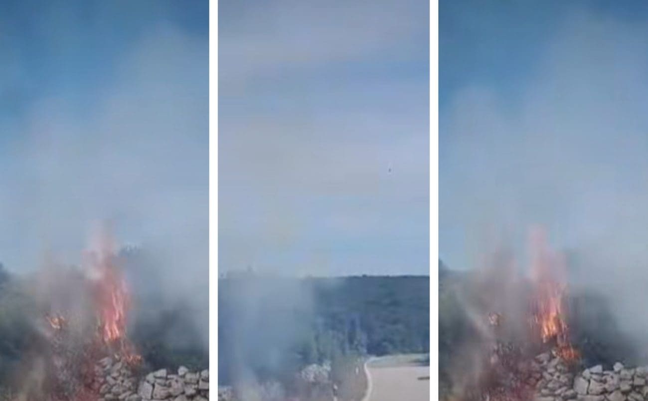 VIDEO Izbio požar na Braču. Vatrogasci objavili zanimljiv detalj s terena