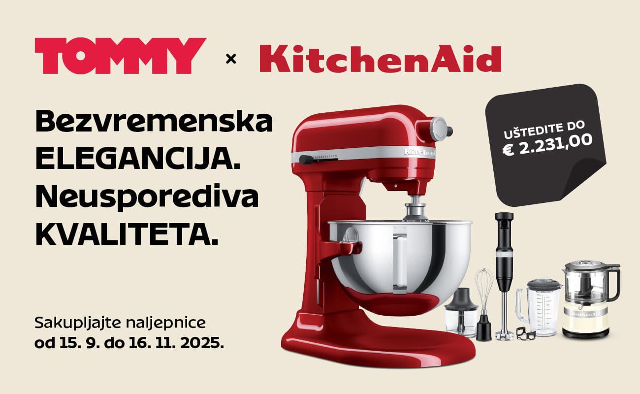 Prilika u Tommyja koja se ne propušta: Vrhunski KitchenAid proizvodi za skupljene naljepnice