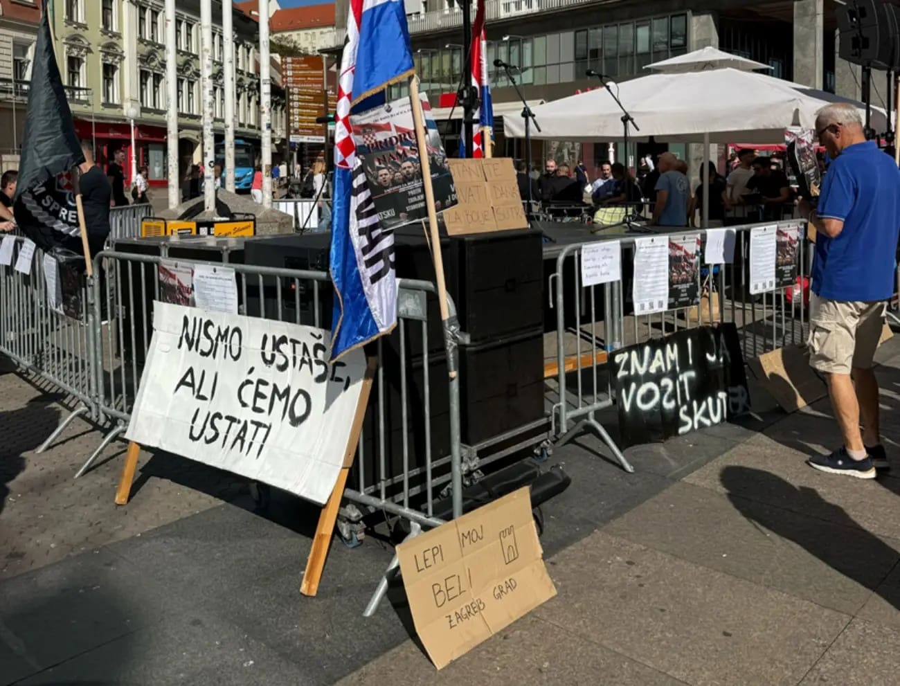 U Zagrebu prosvjeduju protiv stranih radnika, nije neki odaziv