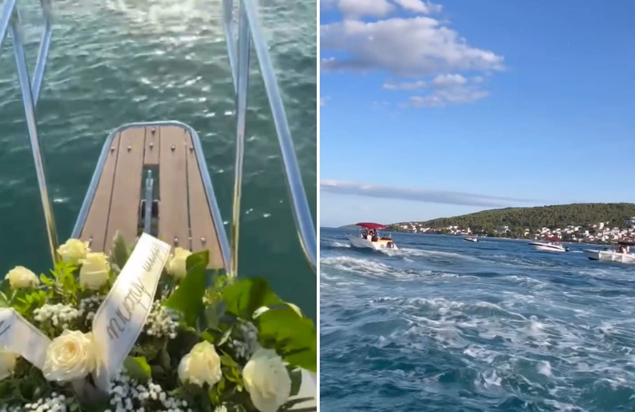 VIDEO Tihi oproštaj na moru: Čiovo ispratilo dvadesetogodišnjeg Antonija, pogledajte emotivnu snimku