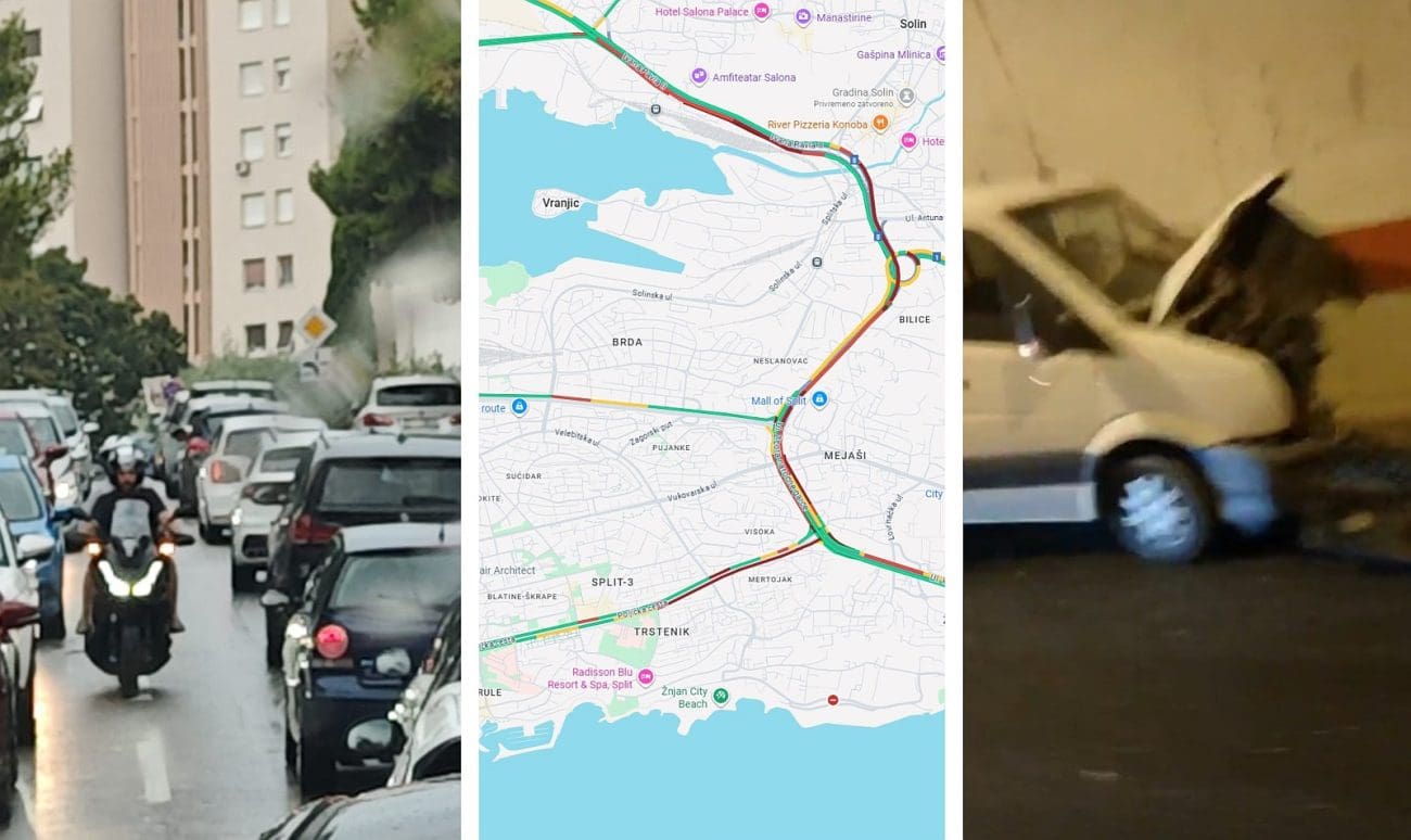 Malo kiše bilo je dovoljno za prometni kolaps u dijelu grada i okolice. "Zaobilazno sam vozio 20 minuta"