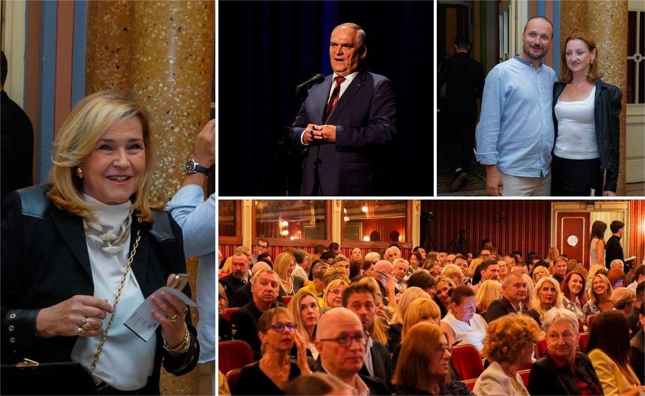 Zlatni sjaj i klasična elegancija: Gradonačelnik Splita i supruga privukli pozornost na premijeri 'Krunidbe kralja Tomislava'