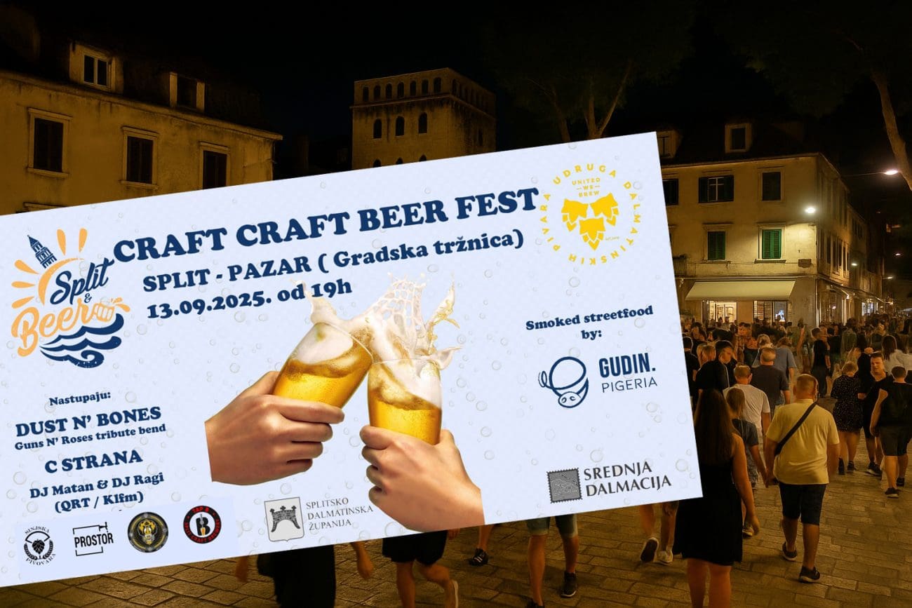 Pazar će u subotu postaje najpoželjnija lokacija u gradu! Prvi Splitski Craft Beer Festival - najbolji domaće pivare, jela i izvrsni bendovi