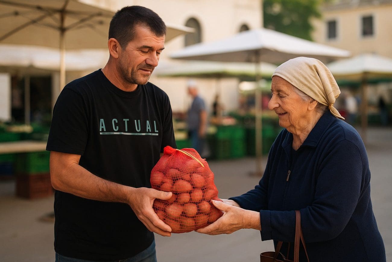 Dobročinitelj iz Muća završio na hitnoj operaciji. Čim se vratio, podijelio je 300 kila krumpira