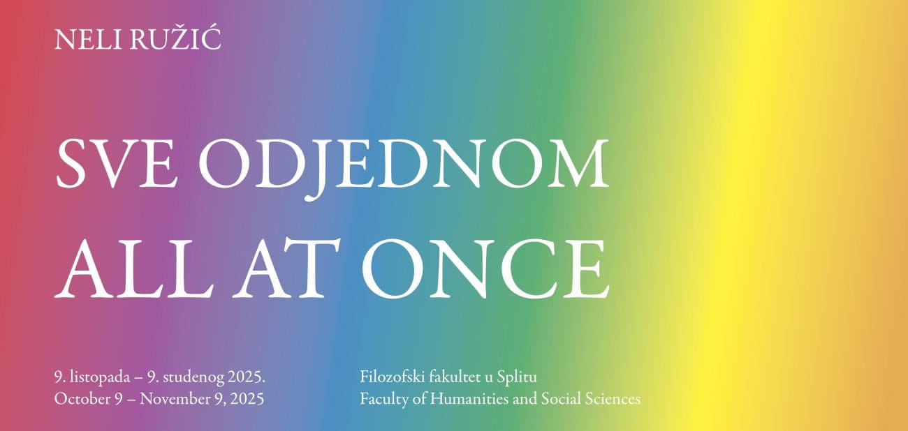 Umjetnička intervencija Neli Ružić “Sve odjednom / All at Once” na Filozofskom fakultetu u Splitu