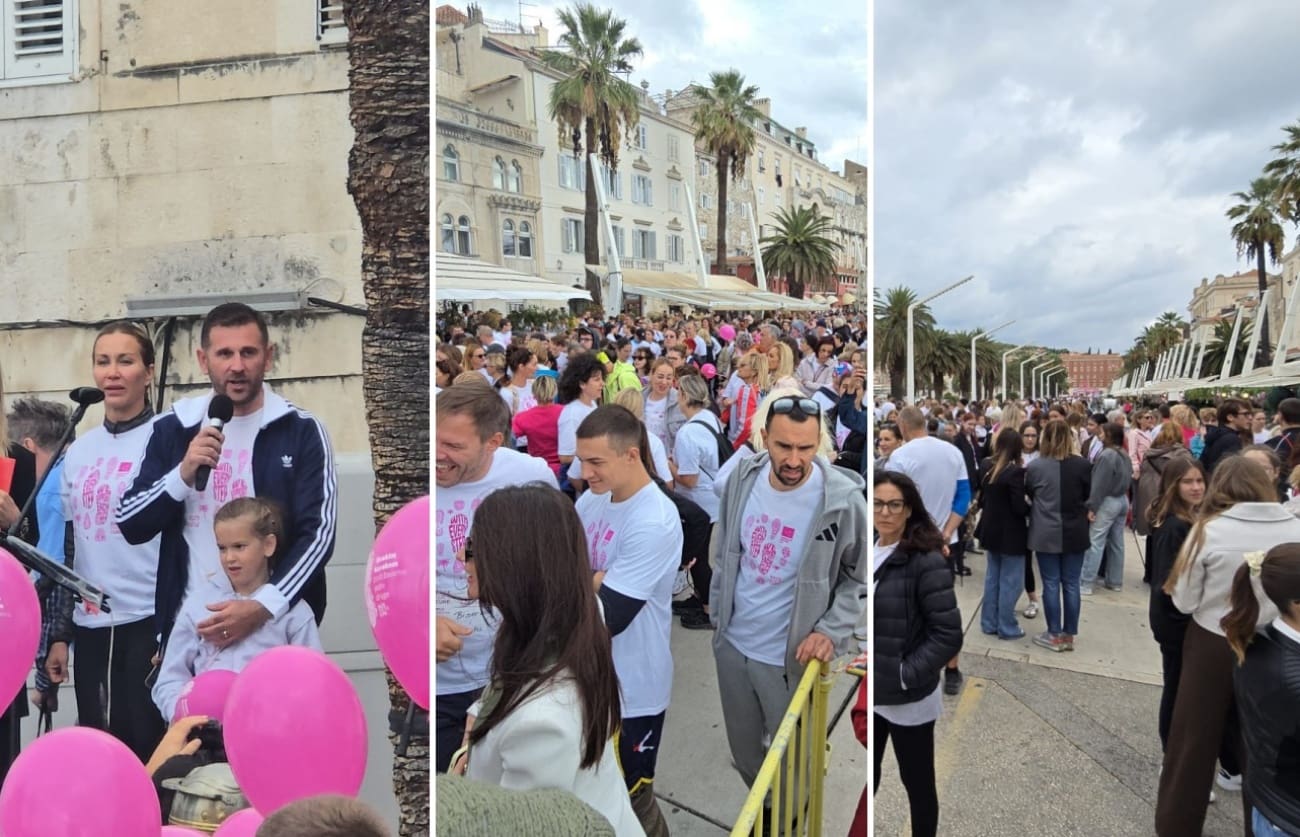 FOTO Tisuće Splićana stiglo na Race for the Cure unatoč lošem vremenu