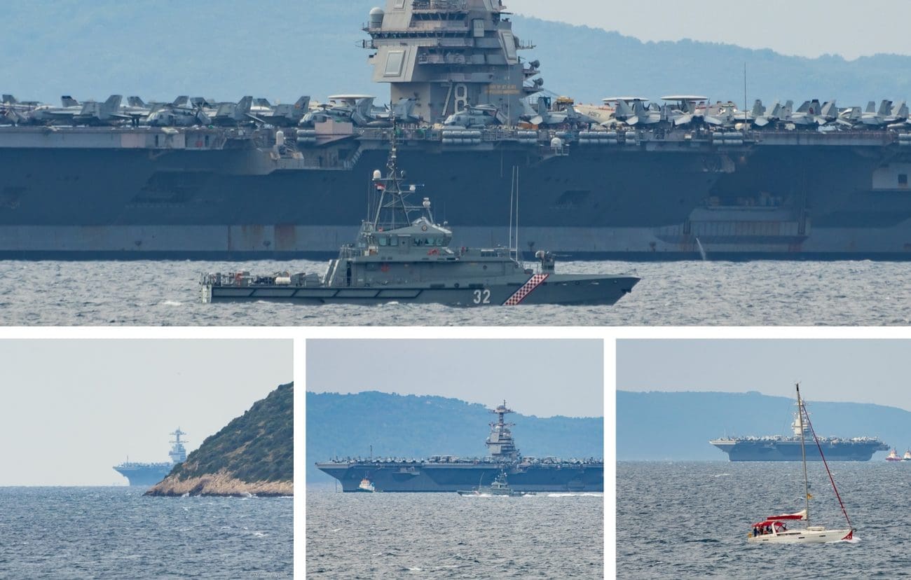 FOTO I VIDEO Ponovno u Split stigla ogromna "grdosija": Američki nosač aviona detaljno smo snimili prilikom uplovljavanja. Pogledajte ovo...