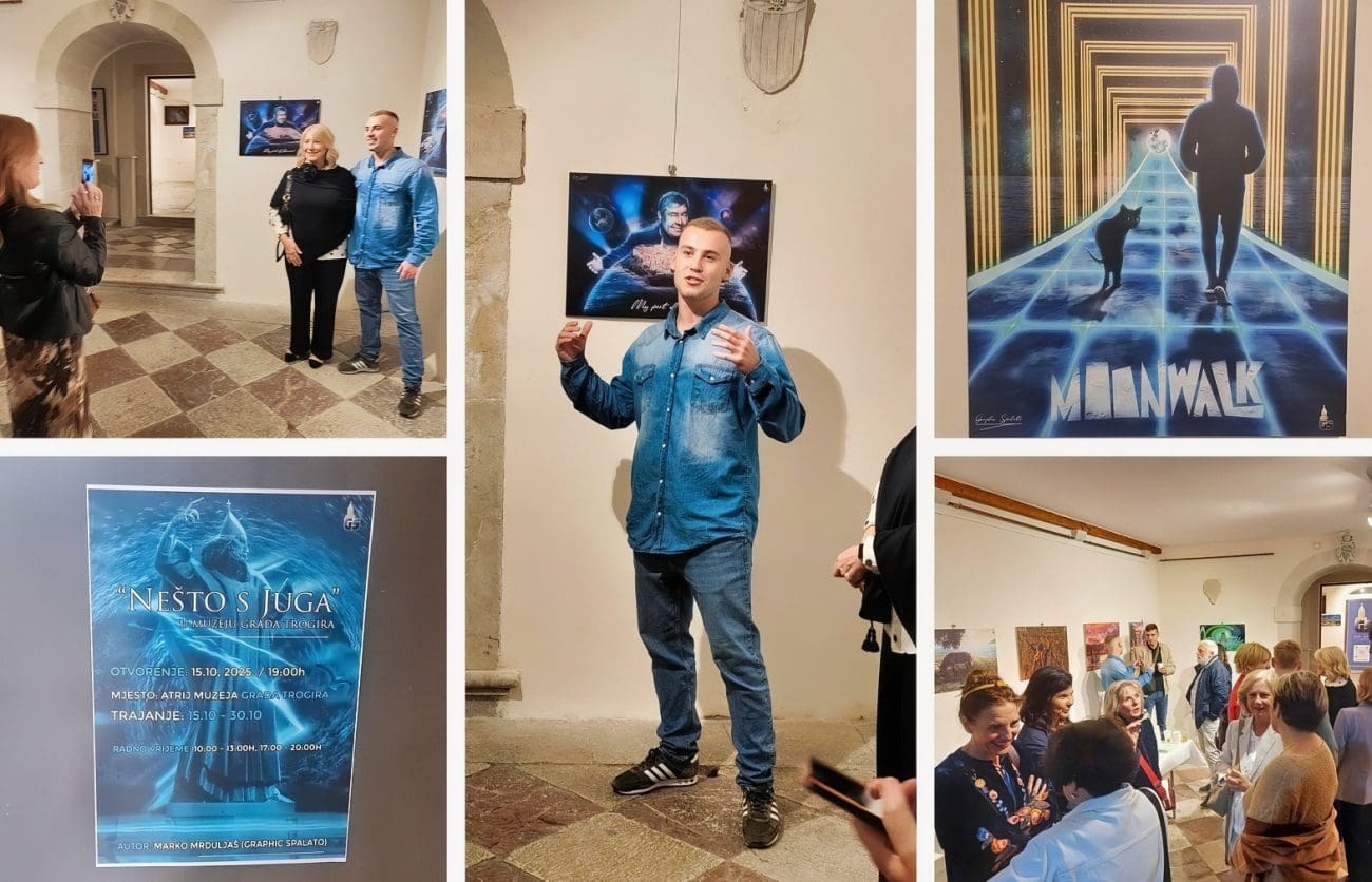 Izložba "Nešto s juga" mladog Splićanima Marka Mrduljaša oduševljava kreativnim spojem emocije, tradicije i suvremenosti