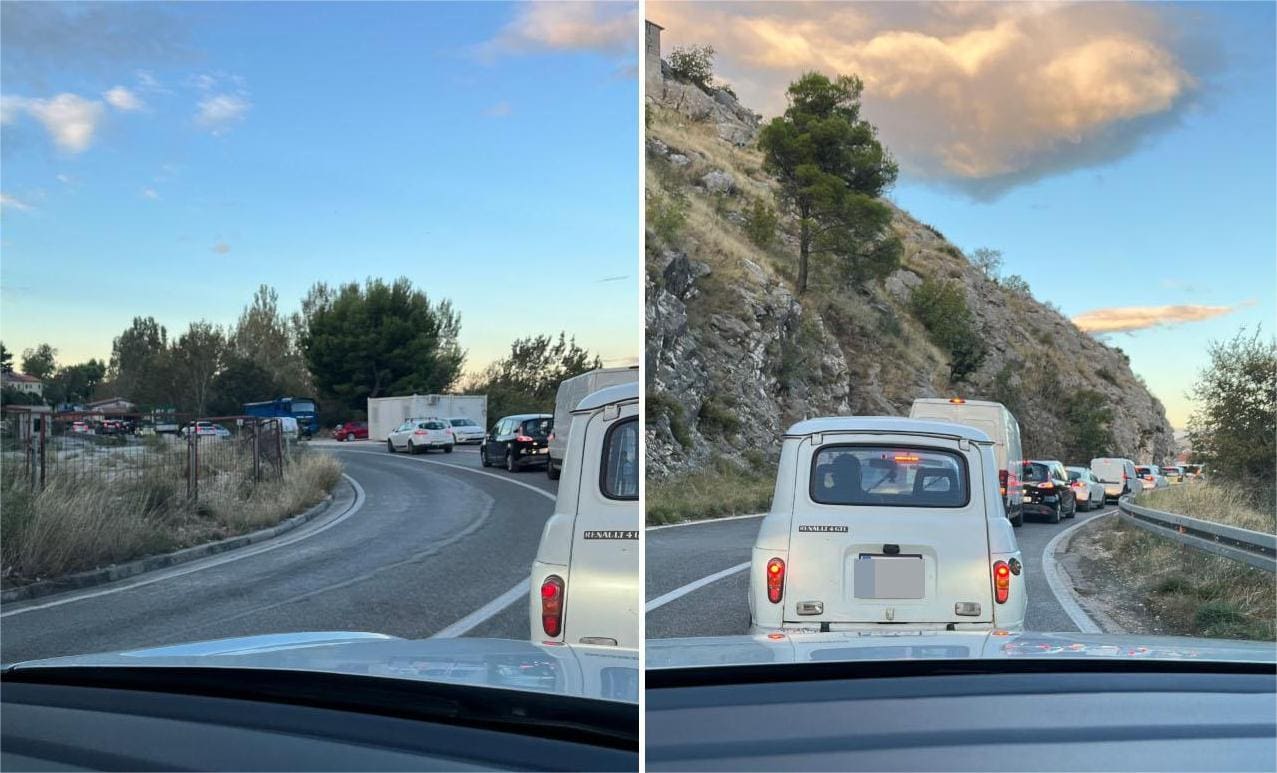 Ne, nije samo gužva na Širini. Stanovnici istoka Splita pucaju na živce: "Očito je opet došlo do kvara. U 7:15 gužva je bila skoro do restorana..."