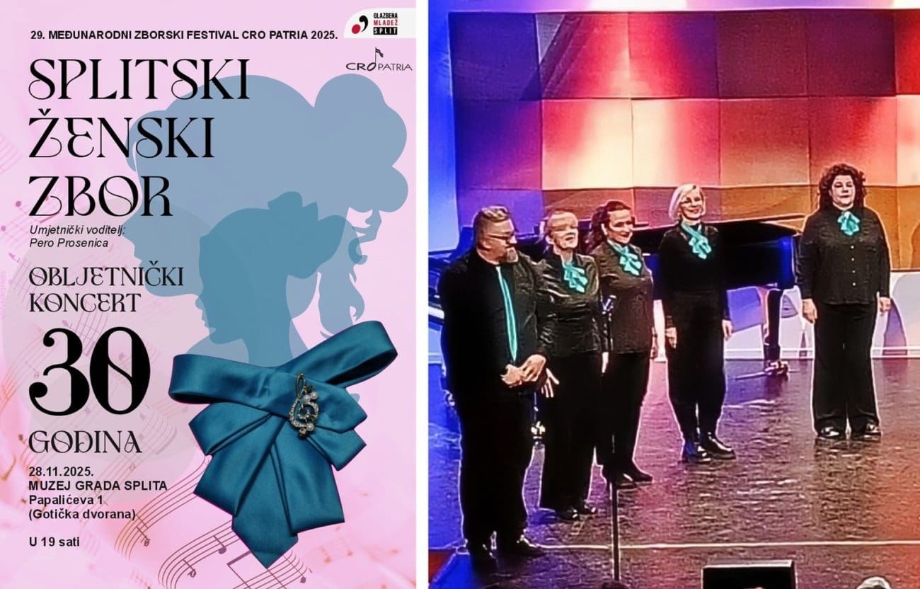 Splitski ženski zbor slavi 30 godina djelovanja obljetničkim koncertom